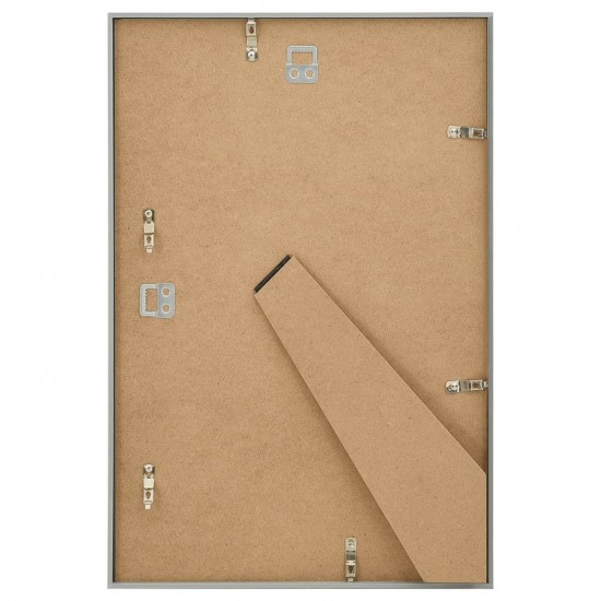 Photo Frames Collage 3 pcs for Wall/Table Silver 42x59.4 cm MDF Photo Frames Collage 3 pcs for Wall/Table Silver 42x59.4 cm MDF