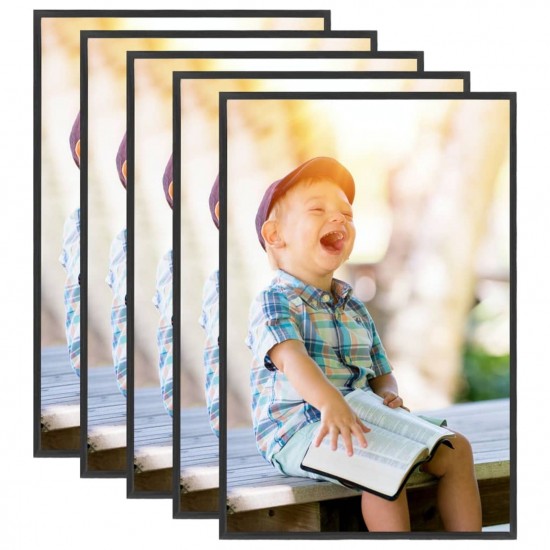 Photo Frames Collage 5pcs for Wall or Table Black 42x59.4cm MDF Photo Frames Collage 5pcs for Wall or Table Black 42x59.4cm MDF
