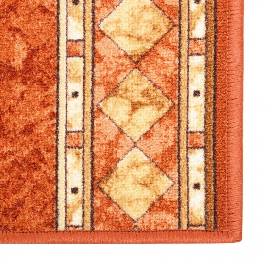 Carpet Runner Terracotta 100x350 cm Anti Slip Carpet Runner Terracotta 100x350 cm Anti Slip