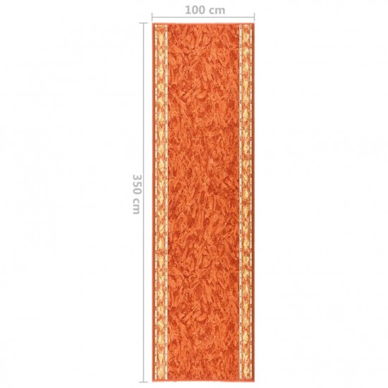 Carpet Runner Terracotta 100x350 cm Anti Slip Carpet Runner Terracotta 100x350 cm Anti Slip