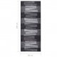Carpet Runner Anthracite 80x200 cm Anti Slip Carpet Runner Anthracite 80x200 cm Anti Slip
