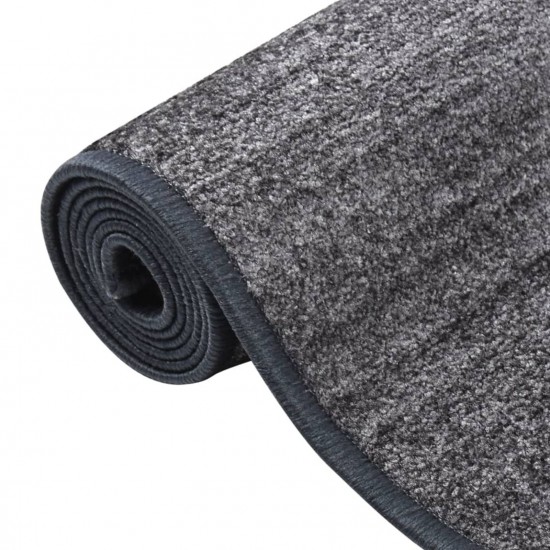 Carpet Runner Anthracite 80x200 cm Anti Slip Carpet Runner Anthracite 80x200 cm Anti Slip
