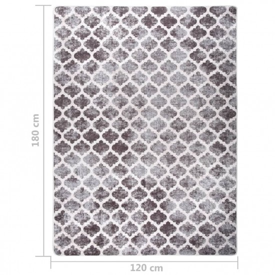 Rug Washable 120x180 cm Multicolour Anti Slip Rug Washable 120x180 cm Multicolour Anti Slip