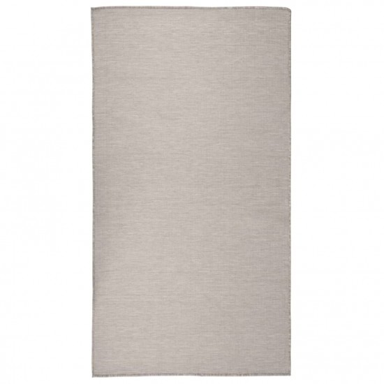 Outdoor Flatweave Rug 80x150 cm Taupe Outdoor Flatweave Rug 80x150 cm Taupe
