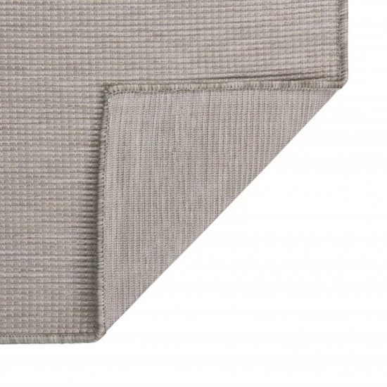 Outdoor Flatweave Rug 80x150 cm Taupe Outdoor Flatweave Rug 80x150 cm Taupe
