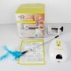 ALL FOR PAWS Feather Wand Cat Toy Electric Rotating Feather Scratch Toy for Cat Pet ALL FOR PAWS Feather Wand Cat Toy Electric Rotating Feather Scratch Toy for Cat Pet