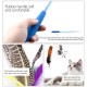 Cat Feather Rod Interactive Feather Teaser Retractable Cat Wand 11 PCS Cat Feather Rod Interactive Feather Teaser Retractable Cat Wand 11 PCS