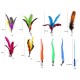 Cat Feather Rod Interactive Feather Teaser Retractable Cat Wand 11 PCS Cat Feather Rod Interactive Feather Teaser Retractable Cat Wand 11 PCS