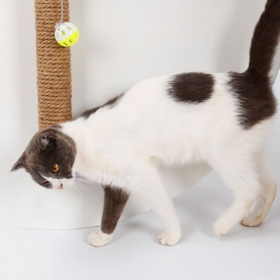 Wall Mounted Scratching Post with Hanging Ball Toy Cat Scratcher Cat Climbing Scratching Toy for Cats Playing Alone Wall Mounted Scratching Post with Hanging Ball Toy Cat Scratcher Cat Climbing Scratching Toy for Cats Playing Alone