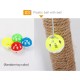 Wall Mounted Scratching Post with Hanging Ball Toy Cat Scratcher Cat Climbing Scratching Toy for Cats Playing Alone Wall Mounted Scratching Post with Hanging Ball Toy Cat Scratcher Cat Climbing Scratching Toy for Cats Playing Alone