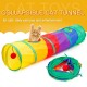 Collapsible Cat Tunnel Road Cat Toys Kitty Tunnel Pompon Ball Cat Interactive Play Toy for Hiding Resting Collapsible Cat Tunnel Road Cat Toys Kitty Tunnel Pompon Ball Cat Interactive Play Toy for Hiding Resting