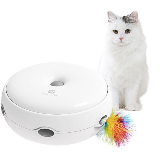 Interactive Cat Toy Electronic Smart Cat Teasing Toy with Dripping Sounds Feather Smart Modes Nighttime Light Interactive Cat Toy Electronic Smart Cat Teasing Toy with Dripping Sounds Feather Smart Modes Nighttime Light