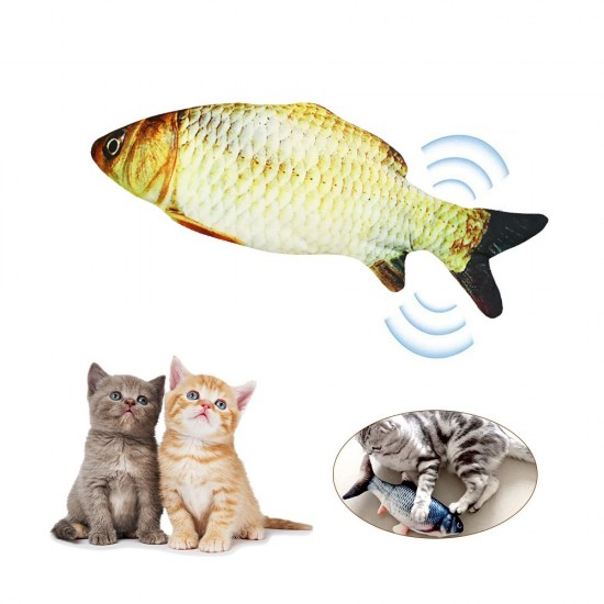 Electric USB Charging Simulation Fish Cat Toy Funny Interactive Pets Cats Catnip Toys for Cat Kitty Kitten-Perfect for Biting Chewing Kicking Electric USB Charging Simulation Fish Cat Toy Funny Interactive Pets Cats Catnip Toys for Cat Kitty Kitten-Perfect for Biting Chewing Kicking
