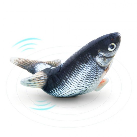 Realistic Plush Simulation Electric Doll Fish Funny Interactive Pets Chew Bite Supplies for Cat Fish Flop Cat Toy for Biting and Kicking Realistic Plush Simulation Electric Doll Fish Funny Interactive Pets Chew Bite Supplies for Cat Fish Flop Cat Toy for Biting and Kicking