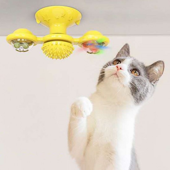 Rotated Windmill Toy Pet Friction Tools Lighting Playing Rotary Toy Rotated Windmill Toy Pet Friction Tools Lighting Playing Rotary Toy