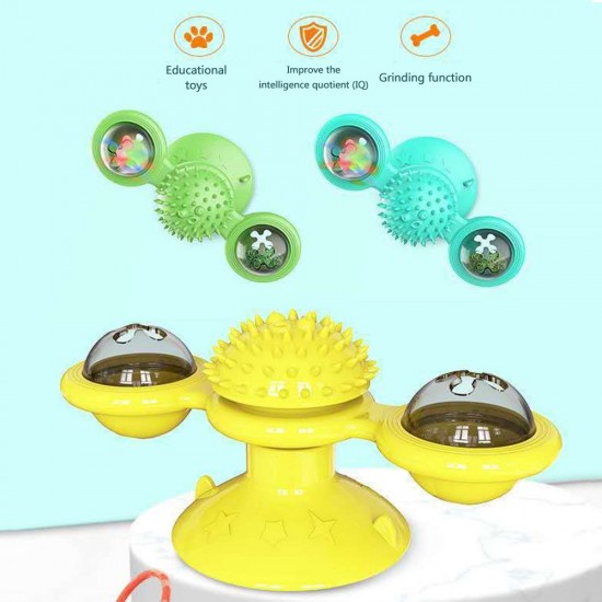 Rotated Windmill Toy Pet Friction Tools Lighting Playing Rotary Toy Rotated Windmill Toy Pet Friction Tools Lighting Playing Rotary Toy