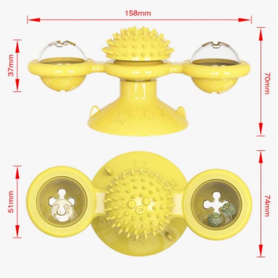 Rotated Windmill Toy Pet Friction Tools Lighting Playing Rotary Toy Rotated Windmill Toy Pet Friction Tools Lighting Playing Rotary Toy