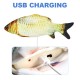 Electric Moving Kicker Simulation Fish Toy Cat USB Charging Realistic Flopping Fish, Wiggle Fish Catnip Toys for Cat Kitty Biting Chewing Kicking Electric Moving Kicker Simulation Fish Toy Cat USB Charging Realistic Flopping Fish, Wiggle Fish Catnip Toys for Cat Kitty Biting Chewing Kicking