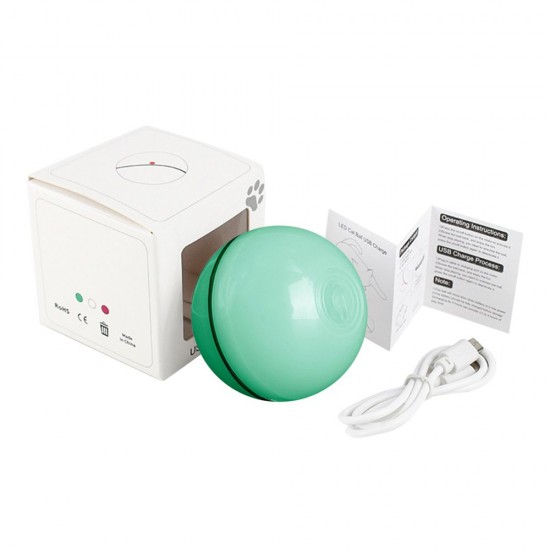 Smart Interactive Cat Toy Ball, Automatic Rolling Ball, USB Rechargeable Cat Light Toy, 360 Degree Self Rotating Ball for Pet Cat Dog, LED Lighting Cat Exercise Chaser Toy Smart Interactive Cat Toy Ball, Automatic Rolling Ball, USB Rechargeable Cat Light Toy, 360 Degree Self Rotating Ball for Pet Cat Dog, LED Lighting Cat Exercise Chaser Toy