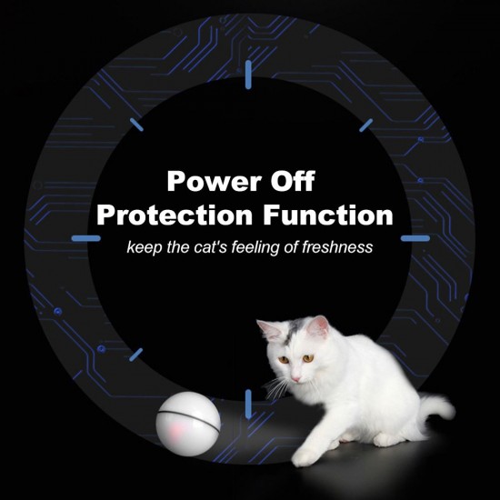 Smart Interactive Cat Toy Ball, Automatic Rolling Ball, USB Rechargeable Cat Light Toy, 360 Degree Self Rotating Ball for Pet Cat Dog, LED Lighting Cat Exercise Chaser Toy Smart Interactive Cat Toy Ball, Automatic Rolling Ball, USB Rechargeable Cat Light Toy, 360 Degree Self Rotating Ball for Pet Cat Dog, LED Lighting Cat Exercise Chaser Toy