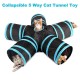 Indoor Cat Tunnel 5 Way Pet Play Tunnel Collapsible Tunnel Tube Kitty Tunnel Peek Hole Toy Pet Toys for Cats Puppies Rabbits Indoor Cat Tunnel 5 Way Pet Play Tunnel Collapsible Tunnel Tube Kitty Tunnel Peek Hole Toy Pet Toys for Cats Puppies Rabbits