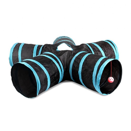 Indoor Cat Tunnel 5 Way Pet Play Tunnel Collapsible Tunnel Tube Kitty Tunnel Peek Hole Toy Pet Toys for Cats Puppies Rabbits Indoor Cat Tunnel 5 Way Pet Play Tunnel Collapsible Tunnel Tube Kitty Tunnel Peek Hole Toy Pet Toys for Cats Puppies Rabbits