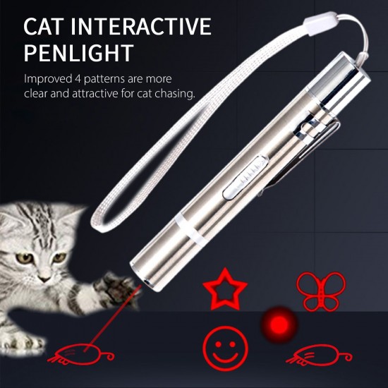 Cat Toy Interactive Penlight for Indoor Cats Dog Chaser Toys Small Light Wand Toy for Pets Playing Training Exercise Entertain Tools 7 in 1 Dog Cat Funny Toy USB Rechargeable Cat Toy Interactive Penlight for Indoor Cats Dog Chaser Toys Small Light Wand Toy for Pets Playing Training Exercise Entertain Tools 7 in 1 Dog Cat Funny Toy USB Rechargeable