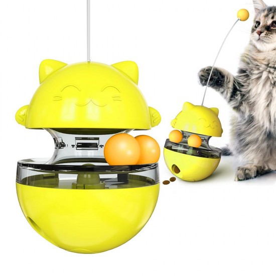 Cat Food Dispensing Ball Cat Tracks Tumbler Treat Ball Cat Feeder Circle Track with Moving Balls for Cat Pet Cat Food Dispensing Ball Cat Tracks Tumbler Treat Ball Cat Feeder Circle Track with Moving Balls for Cat Pet