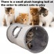 Pet Collapsible Cat Tunnel, Cat Toys Play Tunnel Durable Suede Pet Crinkle Tunnel with Ball, 130*30cm Pet Collapsible Cat Tunnel, Cat Toys Play Tunnel Durable Suede Pet Crinkle Tunnel with Ball, 130*30cm