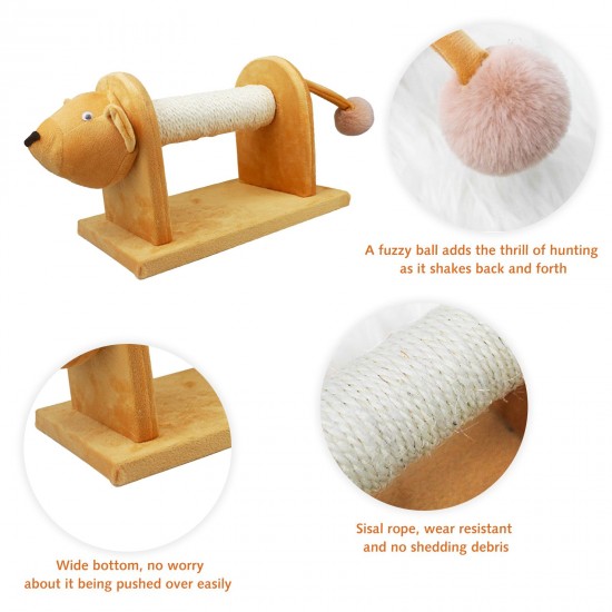 Cat Scratching Post Sisal-Covered Scratch Posts and Pads with Play Ball Durable Cat Scratcher Pole for Kittens and Cats Cat Scratching Post Sisal-Covered Scratch Posts and Pads with Play Ball Durable Cat Scratcher Pole for Kittens and Cats