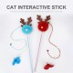 Cat Interactive Stick with Balls Bells Feather Wand for Cat Teaser Catcher Exercise Playing Toys Pet Supplies Cat Interactive Stick with Balls Bells Feather Wand for Cat Teaser Catcher Exercise Playing Toys Pet Supplies