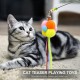 Cat Interactive Stick with Balls Bells Feather Wand for Cat Teaser Catcher Exercise Playing Fun Toys Pet Supplies Cat Interactive Stick with Balls Bells Feather Wand for Cat Teaser Catcher Exercise Playing Fun Toys Pet Supplies