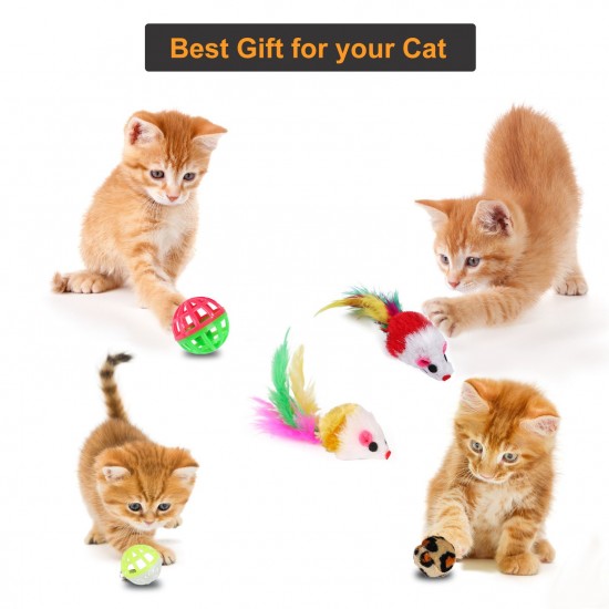 27PCS Cat Toy Kitten Toys Variety Pack Set Including Feather Teaser Fluffy Fish Mouse Crinkle Balls Tunnel Drum for Pet Kitty Puppy Christmas Gift 27PCS Cat Toy Kitten Toys Variety Pack Set Including Feather Teaser Fluffy Fish Mouse Crinkle Balls Tunnel Drum for Pet Kitty Puppy Christmas Gift