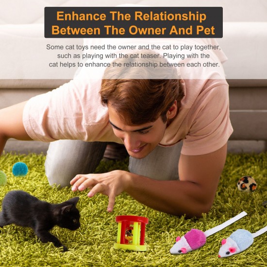 27PCS Cat Toy Kitten Toys Variety Pack Set Including Feather Teaser Fluffy Fish Mouse Crinkle Balls Tunnel Drum for Pet Kitty Puppy Christmas Gift 27PCS Cat Toy Kitten Toys Variety Pack Set Including Feather Teaser Fluffy Fish Mouse Crinkle Balls Tunnel Drum for Pet Kitty Puppy Christmas Gift