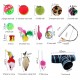 27PCS Cat Toy Kitten Toys Variety Pack Set Including Feather Teaser Fluffy Fish Mouse Crinkle Balls Tunnel Drum for Pet Kitty Puppy Christmas Gift 27PCS Cat Toy Kitten Toys Variety Pack Set Including Feather Teaser Fluffy Fish Mouse Crinkle Balls Tunnel Drum for Pet Kitty Puppy Christmas Gift