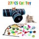 27PCS Cat Toy Kitten Toys Variety Pack Set Including Feather Teaser Fluffy Fish Mouse Crinkle Balls Tunnel Drum for Pet Kitty Puppy Christmas Gift 27PCS Cat Toy Kitten Toys Variety Pack Set Including Feather Teaser Fluffy Fish Mouse Crinkle Balls Tunnel Drum for Pet Kitty Puppy Christmas Gift
