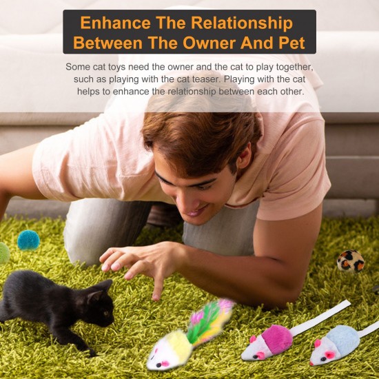 14PCS Cat Toy Interactive Toys Variety Pack Set Including 3 Level Towers Tracks Roller Feather Teaser Fluffy Mouse Crinkle Balls Having Fun Exerciser Playing for Pet Birthday Gift 14PCS Cat Toy Interactive Toys Variety Pack Set Including 3 Level Towers Tracks Roller Feather Teaser Fluffy Mouse Crinkle Balls Having Fun Exerciser Playing for Pet Birthday Gift