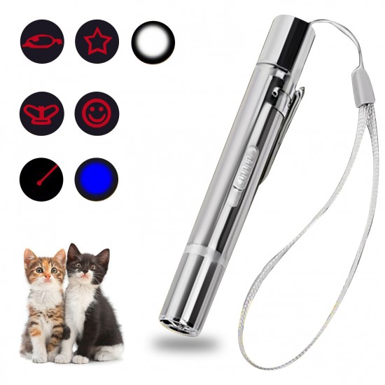 Cat Interactive Toy Cat Toys for Catch Exercise Pet Training Toy USB Rechargeable 3 Modes 4 Patterns Cat Interactive Toy Cat Toys for Catch Exercise Pet Training Toy USB Rechargeable 3 Modes 4 Patterns