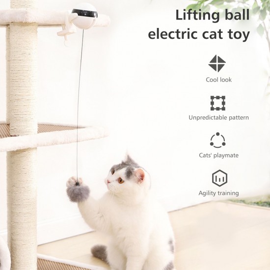 Interactive Cat Toy Electric Ball for Cats Interactive Kitten Swing Toys for Cat Tree Chair Desk Interactive Cat Toy Electric Ball for Cats Interactive Kitten Swing Toys for Cat Tree Chair Desk