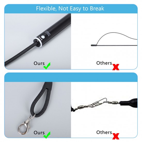 Interactive Cat Feather Toys Retractable Cat Charmer Wand and 5PCS Teaser Refills Worm Bird Feathers Cat Toys for Indoor and Outdoor Cats Kitten Play Chase Exercise Interactive Cat Feather Toys Retractable Cat Charmer Wand and 5PCS Teaser Refills Worm Bird Feathers Cat Toys for Indoor and Outdoor Cats Kitten Play Chase Exercise