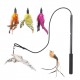 Interactive Cat Feather Toys Retractable Cat Charmer Wand and 5PCS Teaser Refills Worm Bird Feathers Cat Toys for Indoor and Outdoor Cats Kitten Play Chase Exercise Interactive Cat Feather Toys Retractable Cat Charmer Wand and 5PCS Teaser Refills Worm Bird Feathers Cat Toys for Indoor and Outdoor Cats Kitten Play Chase Exercise
