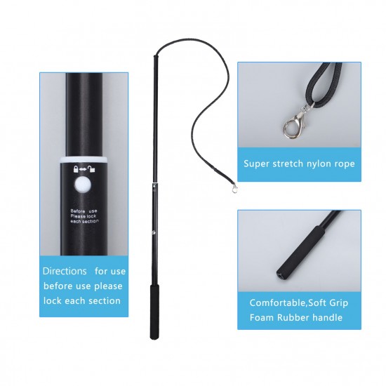 Interactive Cat Feather Toys Retractable Cat Charmer Wand and 5PCS Teaser Refills Worm Bird Feathers Cat Toys for Indoor and Outdoor Cats Kitten Play Chase Exercise Interactive Cat Feather Toys Retractable Cat Charmer Wand and 5PCS Teaser Refills Worm Bird Feathers Cat Toys for Indoor and Outdoor Cats Kitten Play Chase Exercise