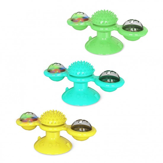 Interactive Windmill Cat Toys with Catnip : Cat Toys for Indoor Cats Funny Kitten Toys with LED Light Ball Suction Cup‖Cat Nip Toy for Cat chew Exercise Interactive Windmill Cat Toys with Catnip : Cat Toys for Indoor Cats Funny Kitten Toys with LED Light Ball Suction Cup‖Cat Nip Toy for Cat chew Exercise