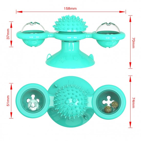 Interactive Windmill Cat Toys with Catnip : Cat Toys for Indoor Cats Funny Kitten Toys with LED Light Ball Suction Cup‖Cat Nip Toy for Cat chew Exercise Interactive Windmill Cat Toys with Catnip : Cat Toys for Indoor Cats Funny Kitten Toys with LED Light Ball Suction Cup‖Cat Nip Toy for Cat chew Exercise