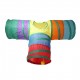 Indoor Cat Tunnel 3 Way Pet Play Tunnel Collapsible Tunnel Tube Kitty Tunnel Peek Hole Toy Pet Toys for Cats Puppies Rabbits, 80cm Length Indoor Cat Tunnel 3 Way Pet Play Tunnel Collapsible Tunnel Tube Kitty Tunnel Peek Hole Toy Pet Toys for Cats Puppies Rabbits, 80cm Length