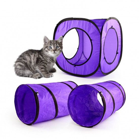 Cat Toy Tunnel and Cubes 3 Way Bundle Collapsible Tube Detachable 3 in 1 Cat Tunnel Run Road Way Tunnel Catnip House for Indoor Cats Kitten Puppy Best Sellers Cat Toy Tunnel and Cubes 3 Way Bundle Collapsible Tube Detachable 3 in 1 Cat Tunnel Run Road Way Tunnel Catnip House for Indoor Cats Kitten Puppy Best Sellers