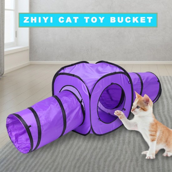 Cat Toy Tunnel and Cubes 3 Way Bundle Collapsible Tube Detachable 3 in 1 Cat Tunnel Run Road Way Tunnel Catnip House for Indoor Cats Kitten Puppy Best Sellers Cat Toy Tunnel and Cubes 3 Way Bundle Collapsible Tube Detachable 3 in 1 Cat Tunnel Run Road Way Tunnel Catnip House for Indoor Cats Kitten Puppy Best Sellers