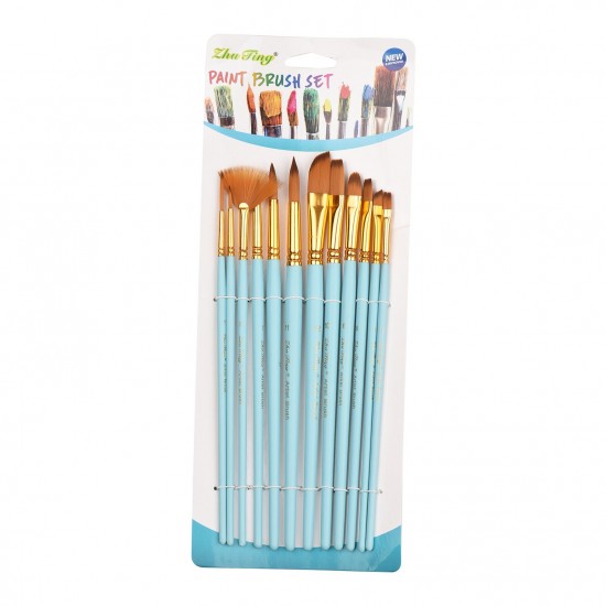 12Pcs Fine Detail Paint Brush Set Double Color Taklon Hair Paintbrushes for Miniature Acrylic Oil Watercolor Painting Beginner Student Artist Drawing Kits 12Pcs Fine Detail Paint Brush Set Double Color Taklon Hair Paintbrushes for Miniature Acrylic Oil Watercolor Painting Beginner Student Artist Drawing Kits