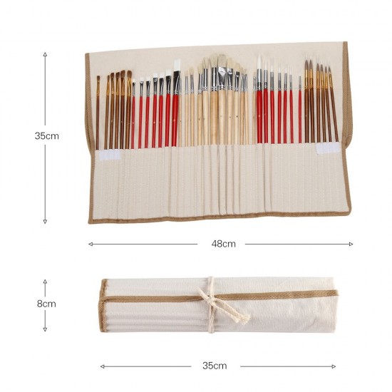 38Pcs Paint Brushes Set PaintBrushes Starter Kit Includes Taklon/ Bristle/ Horse Hair Brushes for Acrylic Oil Watercolor Gouaches Painting Artist Supplies 38Pcs Paint Brushes Set PaintBrushes Starter Kit Includes Taklon/ Bristle/ Horse Hair Brushes for Acrylic Oil Watercolor Gouaches Painting Artist Supplies