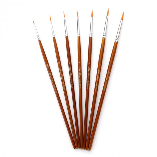 7pcs Draw Paint Brushes Kit Set Artist Paintbrush Nylon Hair Pointed Round Pen Detail Paint Brush for Artist Acrylic Aquarelle Watercolor Gouache Oil Painting for Great Art Drawing Supplies 7pcs Draw Paint Brushes Kit Set Artist Paintbrush Nylon Hair Pointed Round Pen Detail Paint Brush for Artist Acrylic Aquarelle Watercolor Gouache Oil Painting for Great Art Drawing Supplies